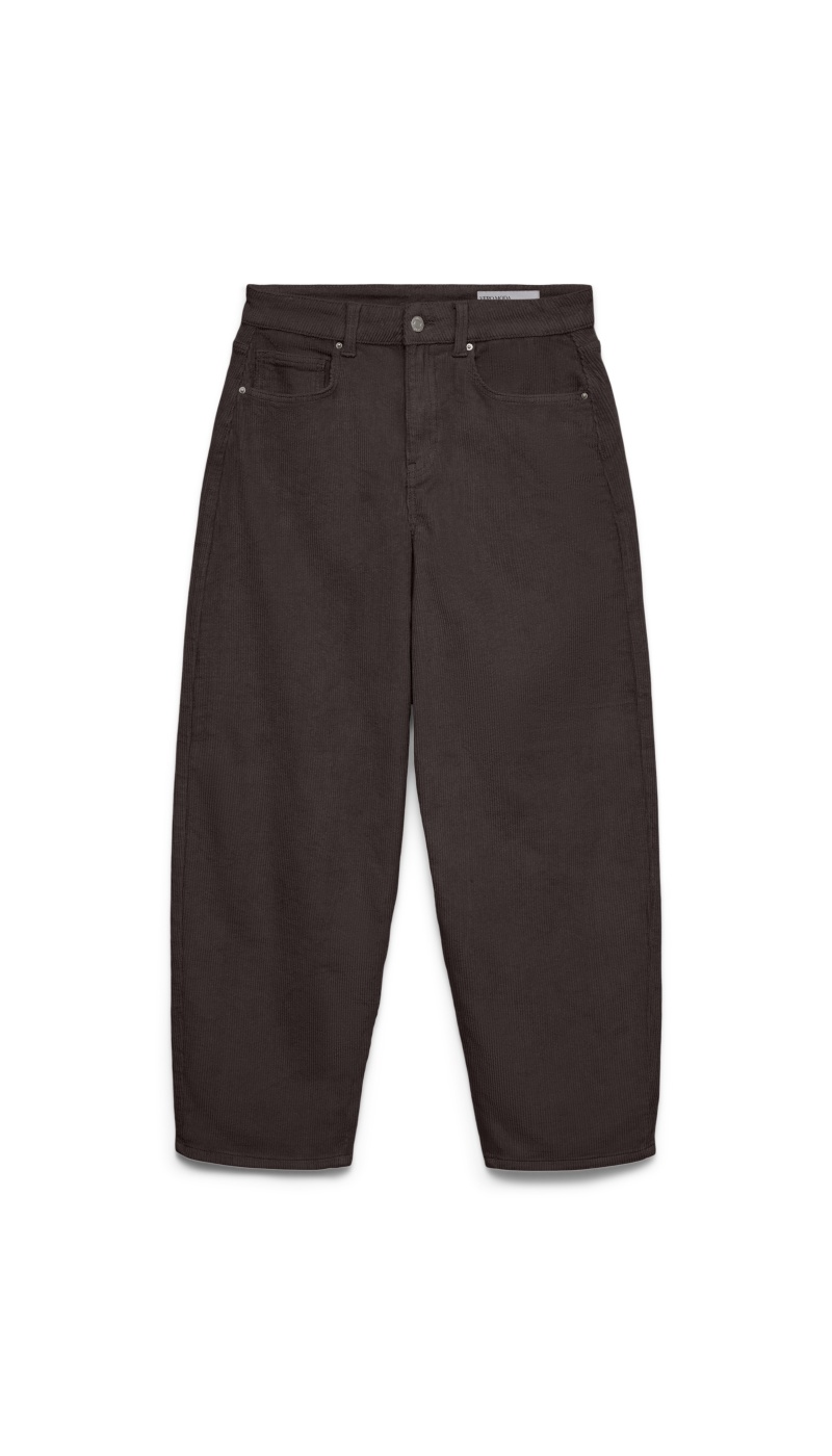 Pantalon Barrel Chocolate Torte VMBILLIE Longueur 30 Vero Moda - 3 | GIÙ